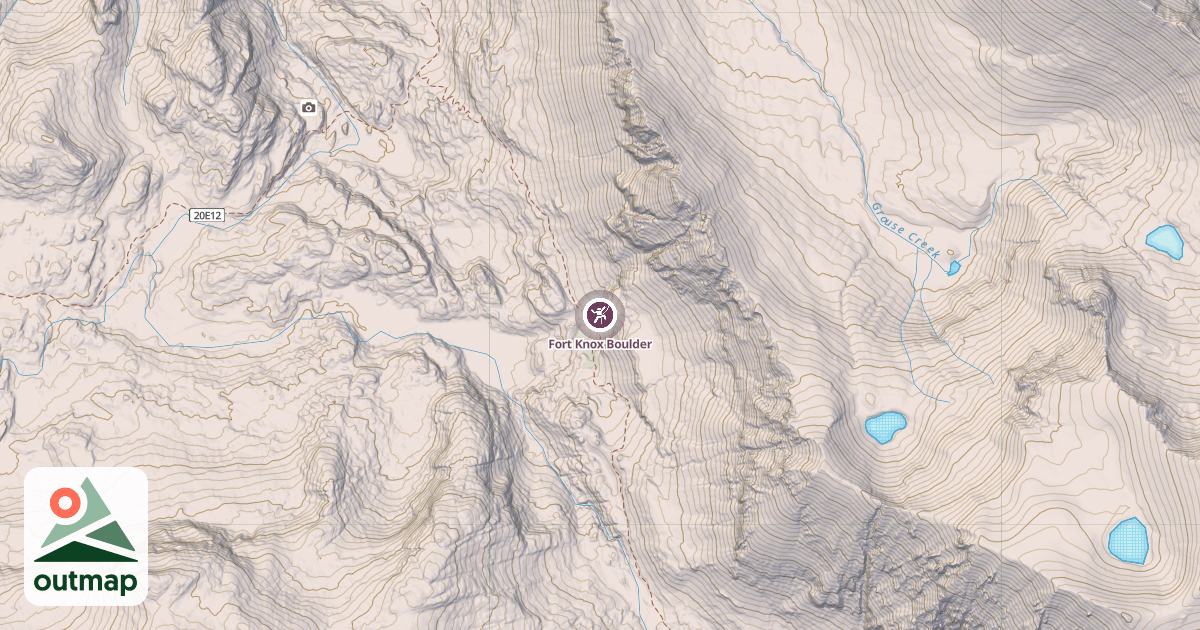 Map of Fort Knox Boulder
