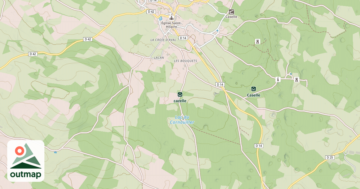 Map of cazelle