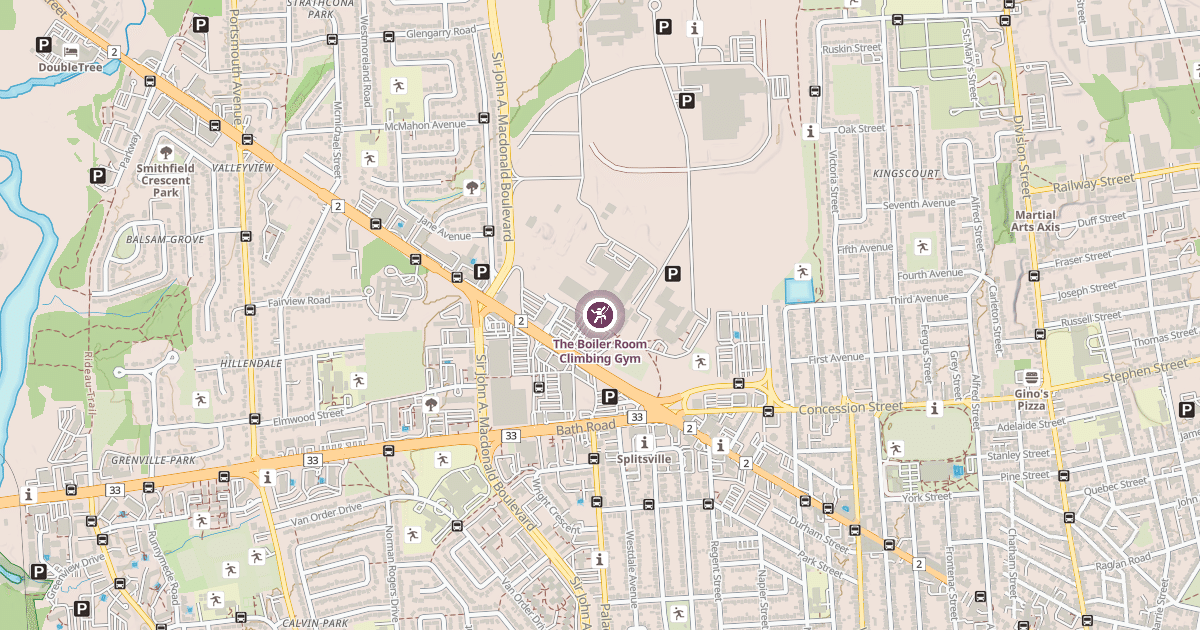 Map preview of The Boiler Room Climbing Gym