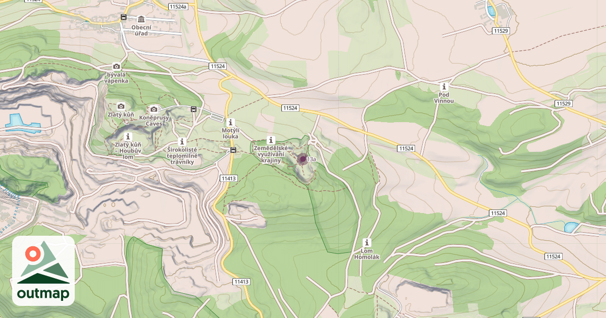 Map of 13a