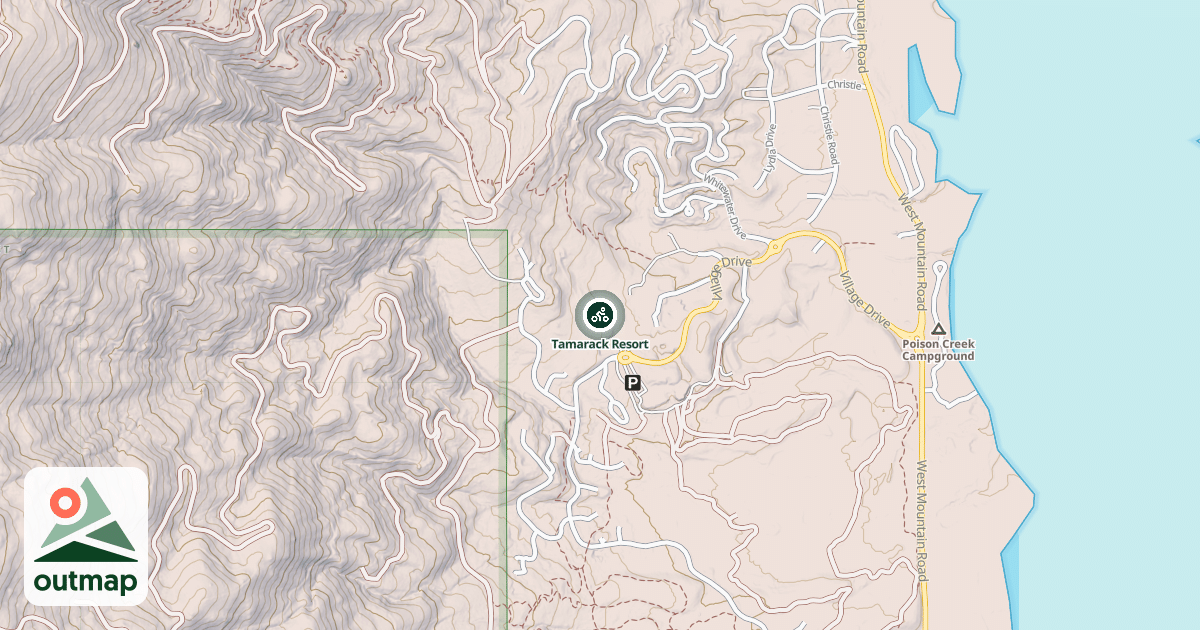 Map of Tamarack Resort