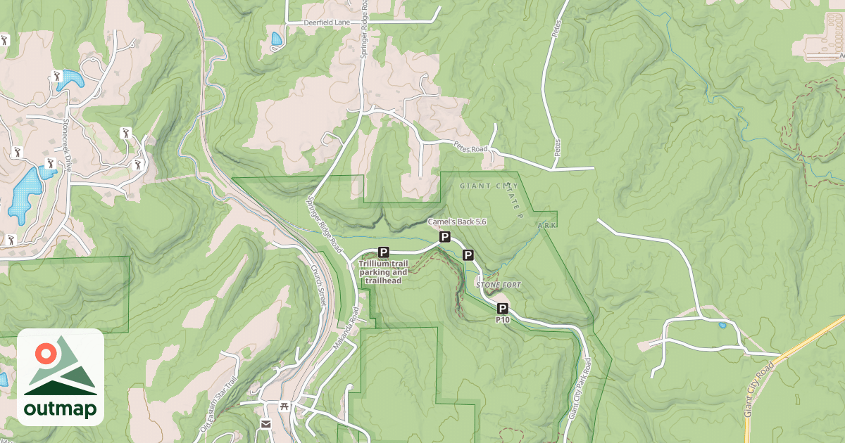 Map of Camel's Back