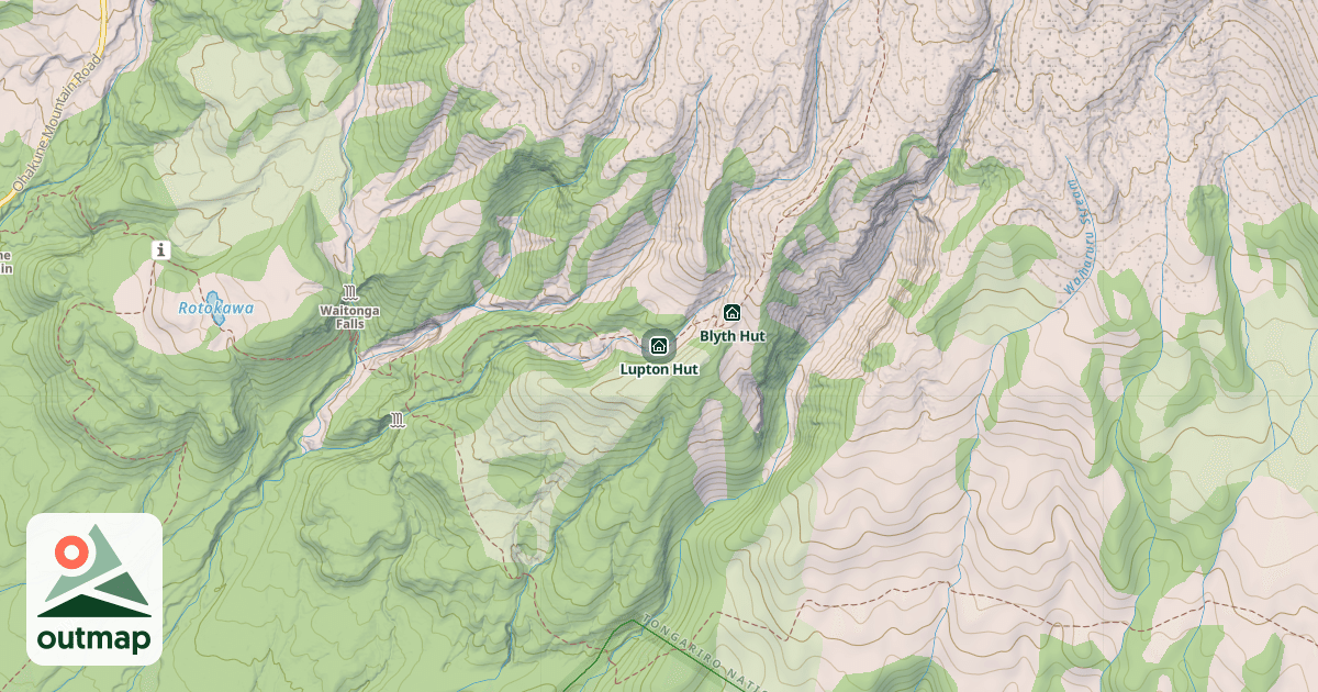 Map of Lupton Hut