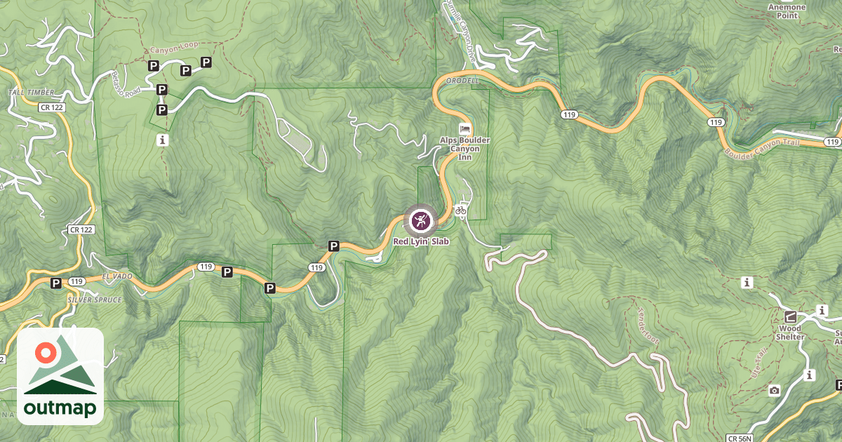 Map of Red Lyin' Slab