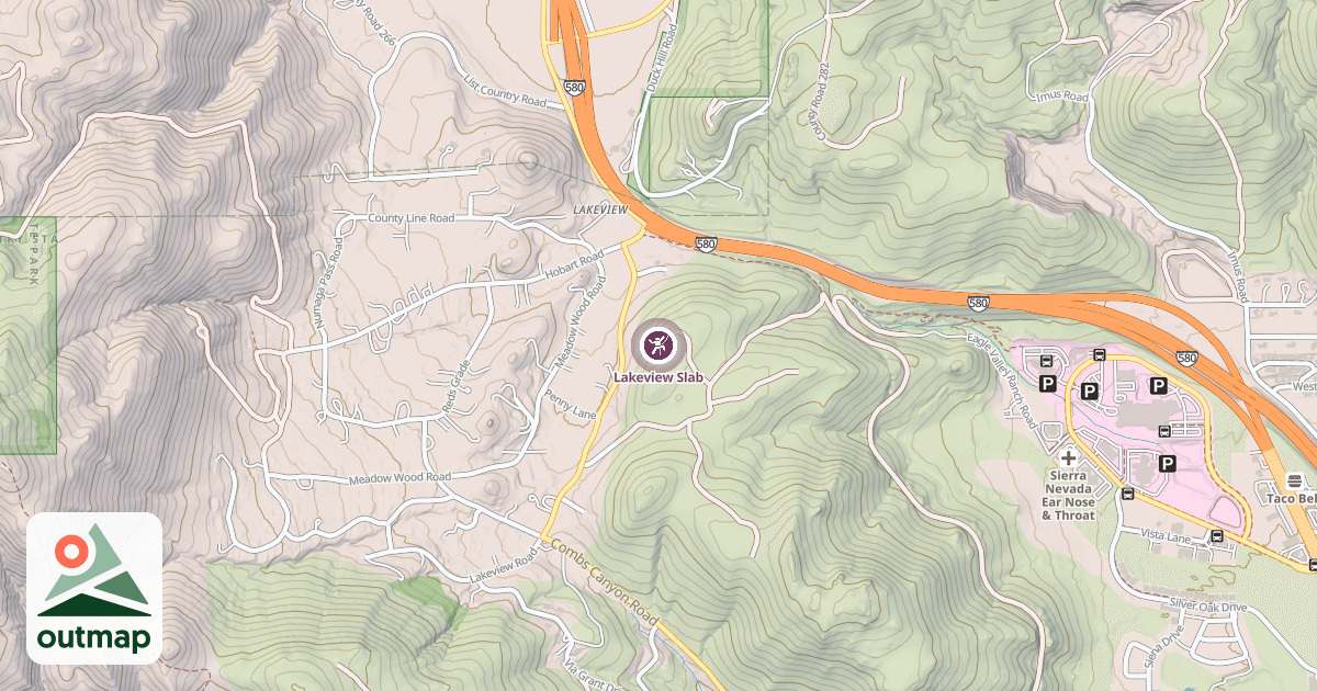 Map of Lakeview Slab