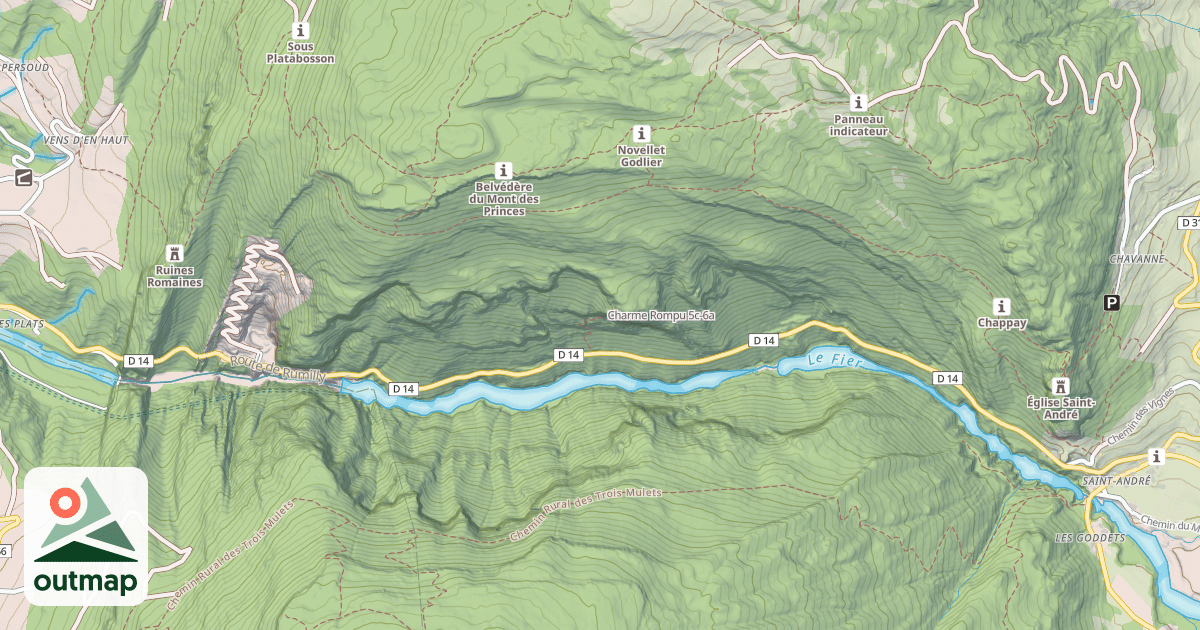 Map of Charme Rompu