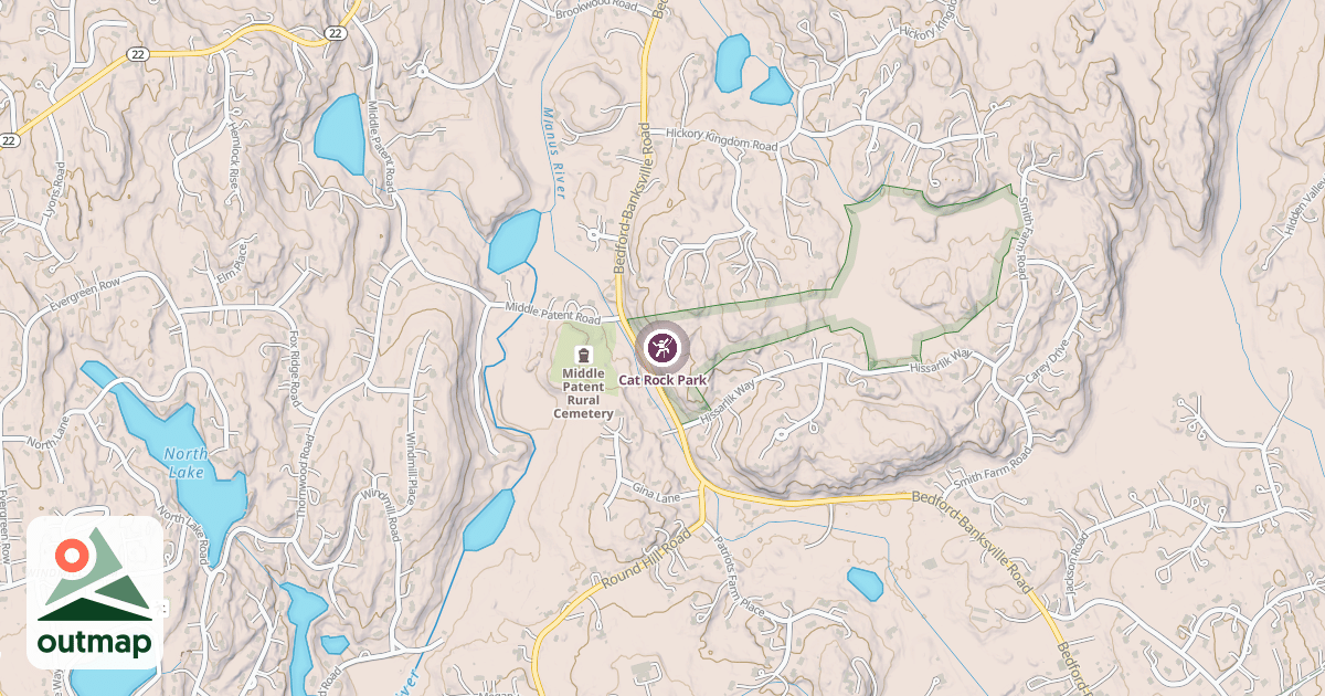 Map of Cat Rock Park