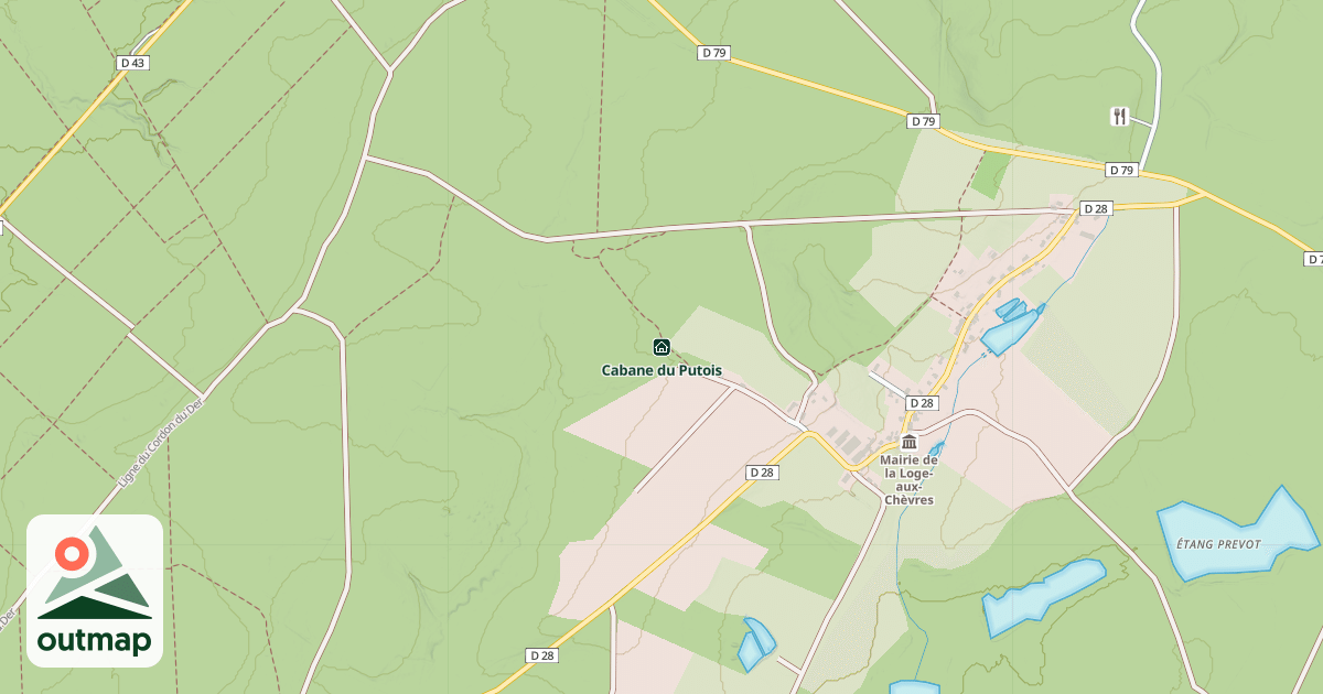 Map of Cabane du Putois