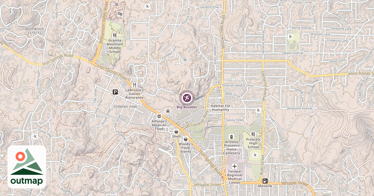 Map of Big Boulder