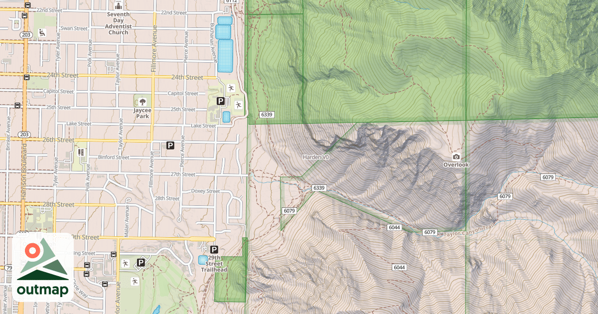 Map of Harden