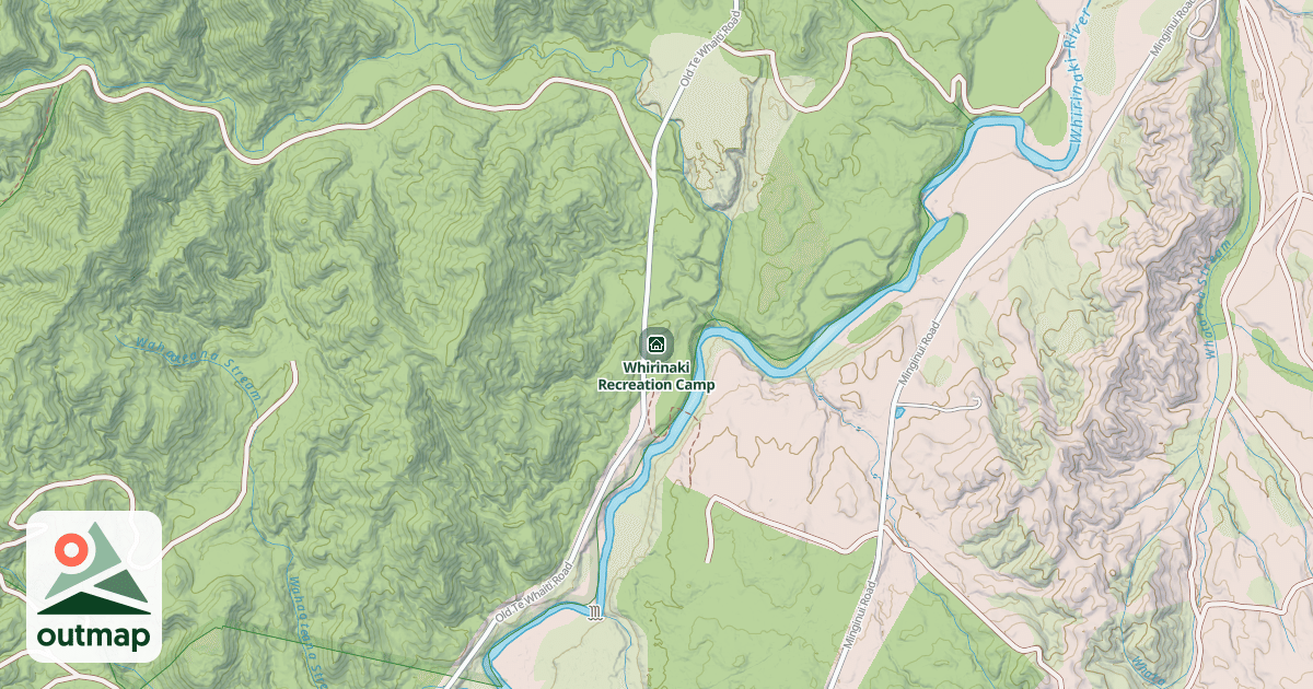Map of Whirinaki Recreation Camp