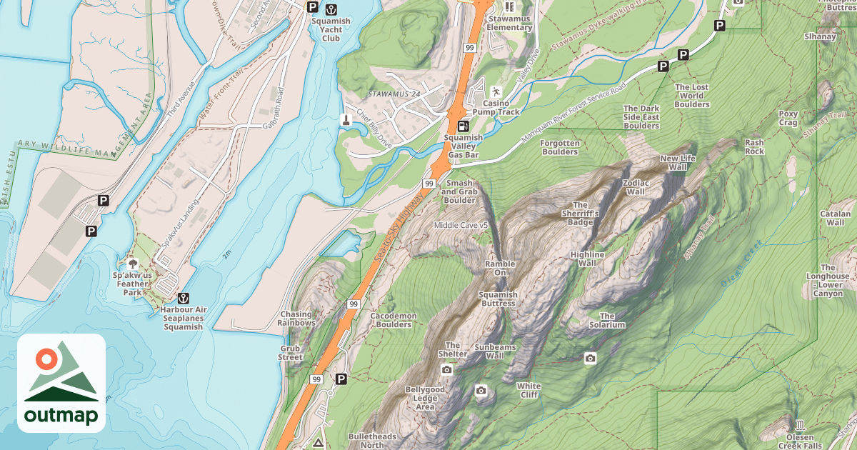 Map of Middle Cave