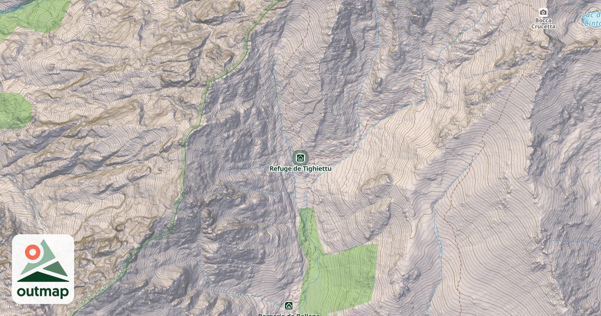 Map of Refuge de Tighiettu