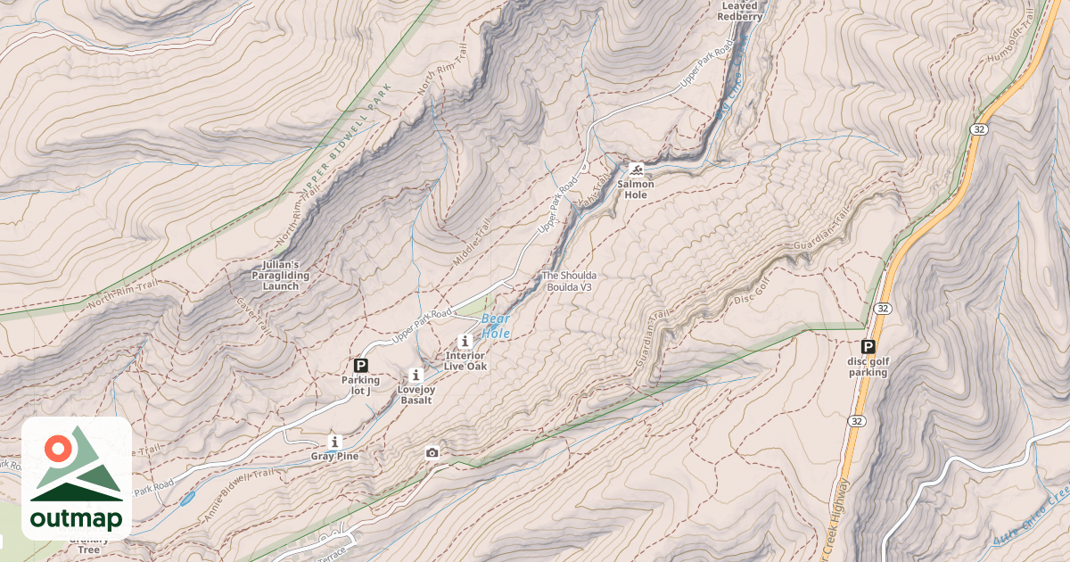 Map of The Shoulda Boulda