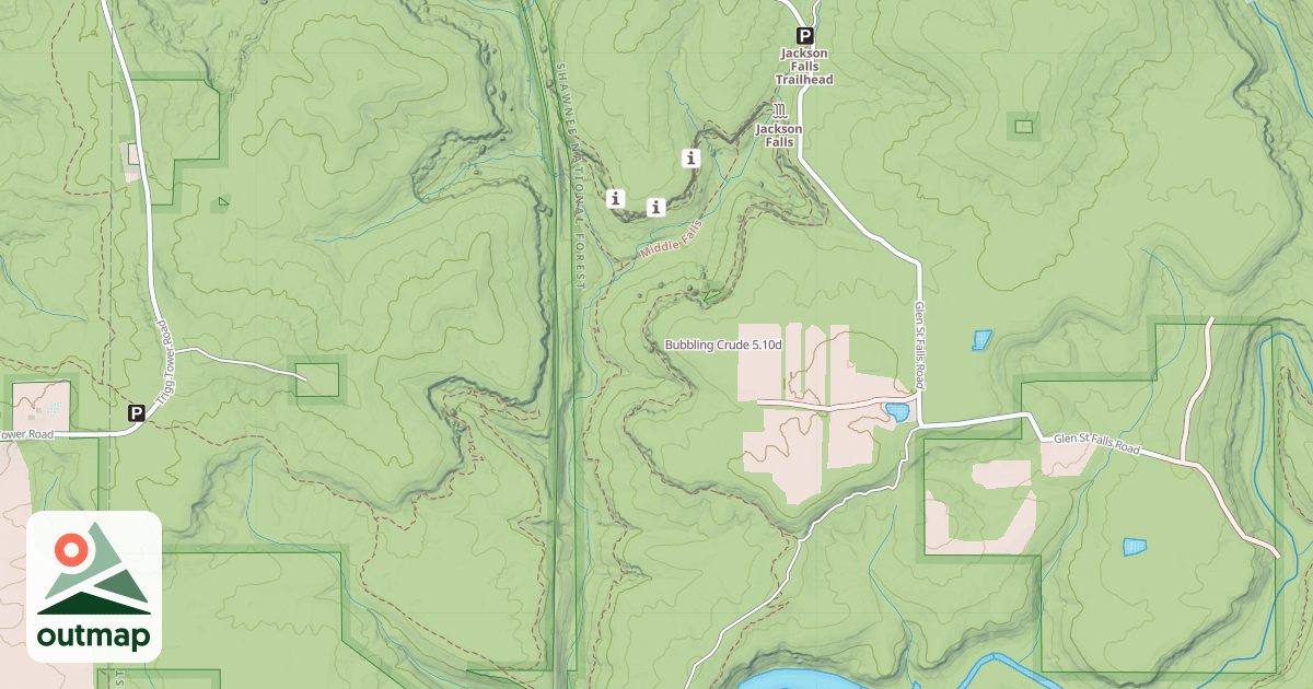 Map of Bubbling Crude