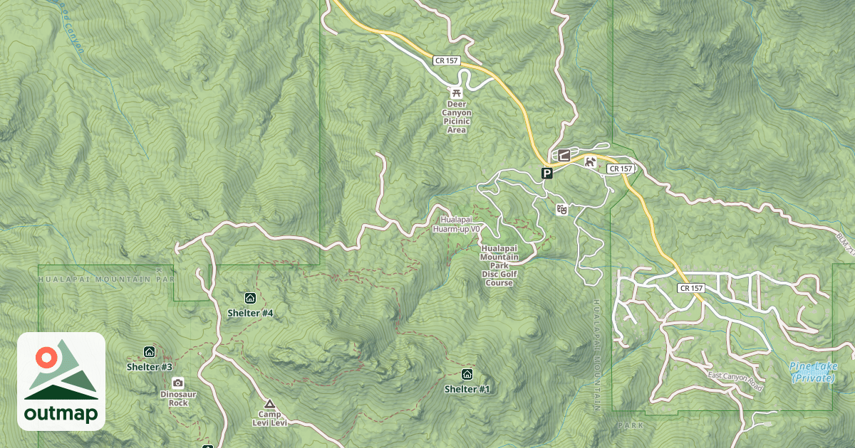 Map of Hualapai Huarm-up
