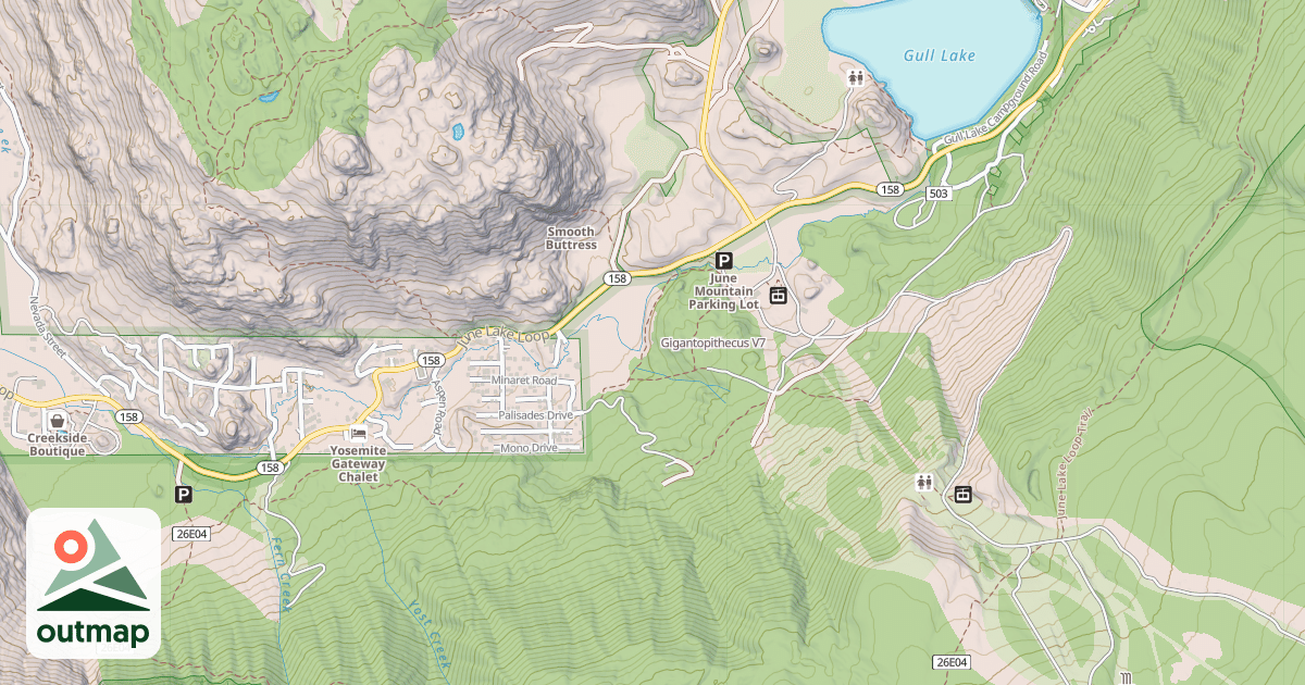 Map of Gigantopithecus