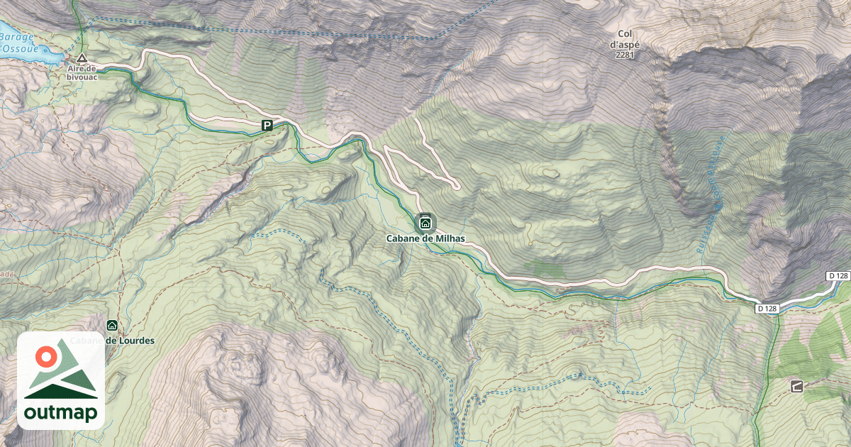 Map of Cabane de Milhas