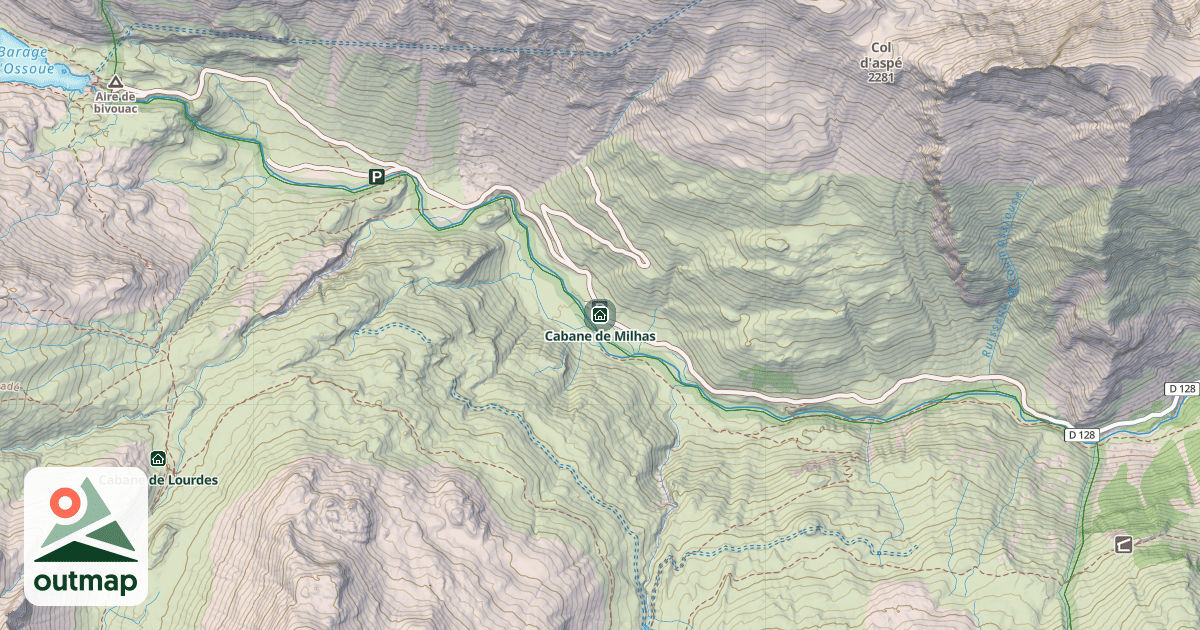 Map of Cabane de Milhas
