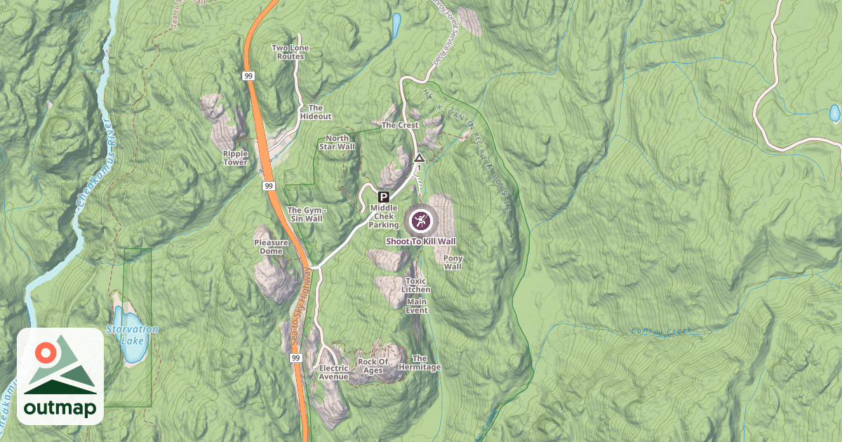 Map of Shoot To Kill Wall