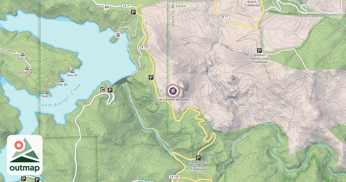 Map of Cat Lawyer Boulder