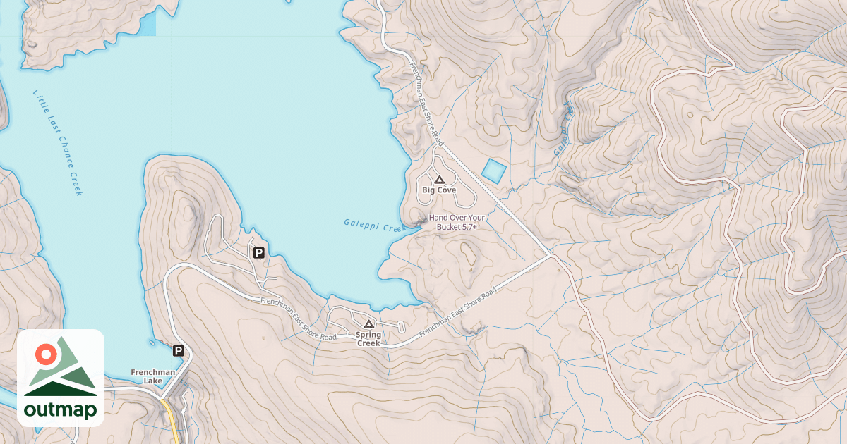 Map of Hand Over Your Bucket