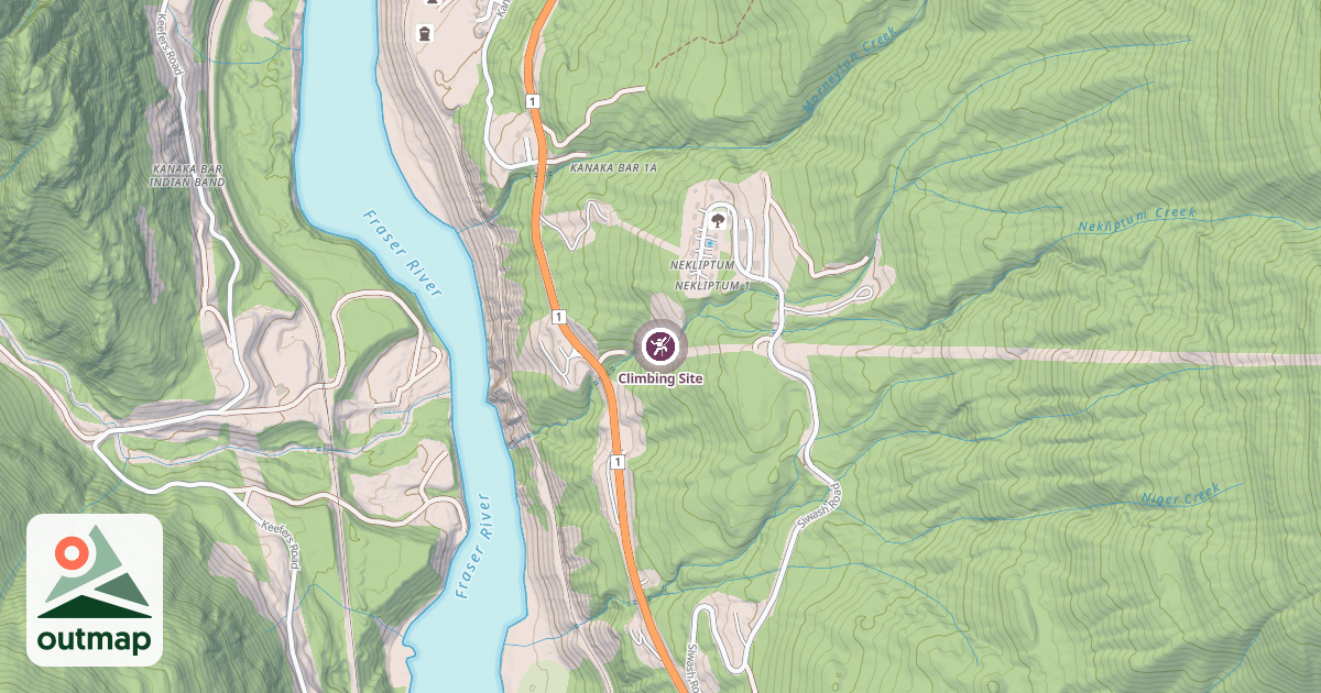 Map of Climbing Site