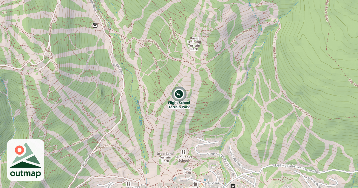 Map of Flight School Terrain Park