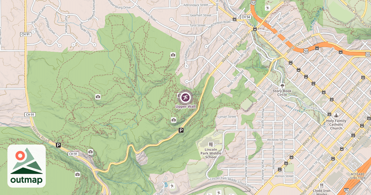 Map of Upper Wall