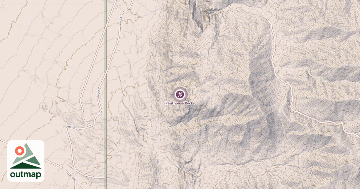 Map of Penthouse Rocks