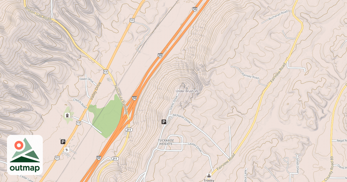 Map of Under Brush