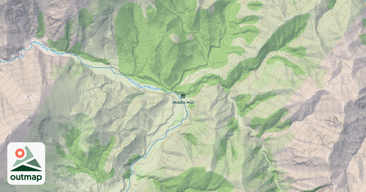 Map of Middle Hut