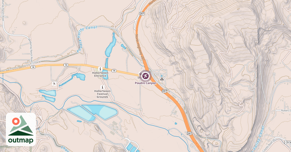 Map of Poudre Canyon