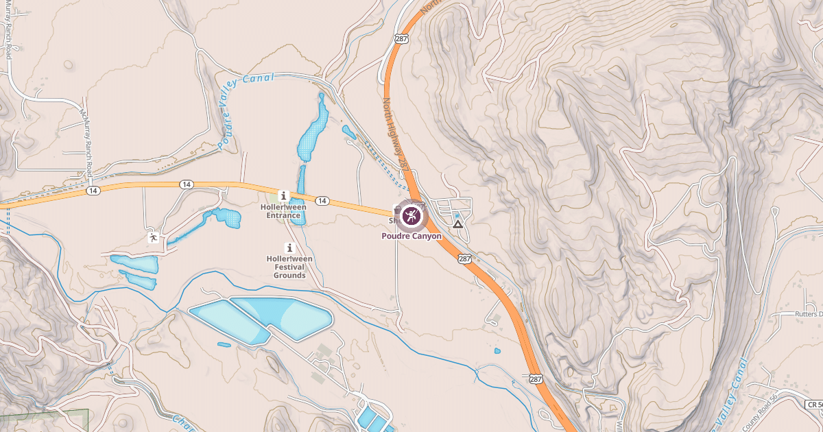Map preview of Poudre Canyon