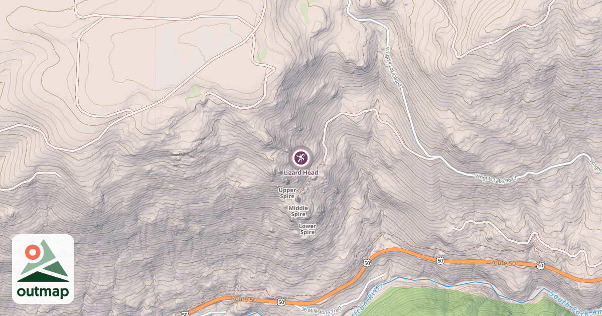 Map of Lizard Head