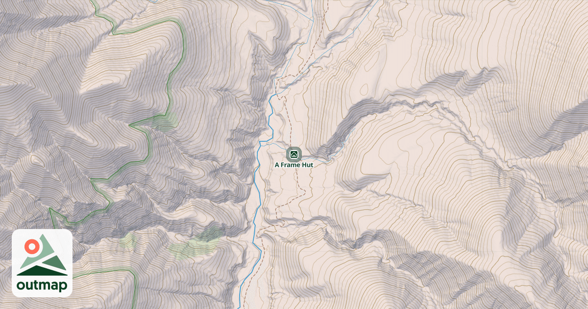 Map of A Frame Hut