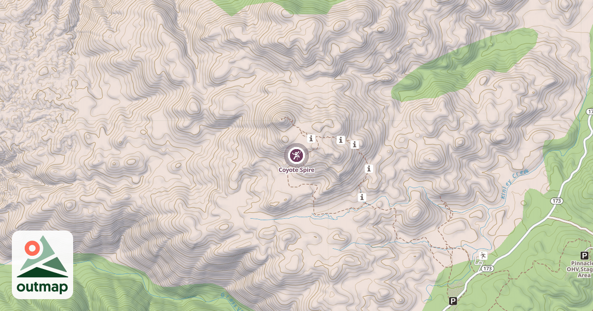 Map of Coyote Spire