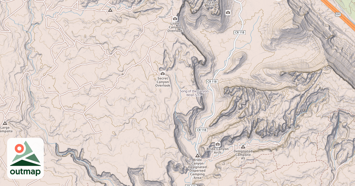 Map of Song of the Canyon Wren