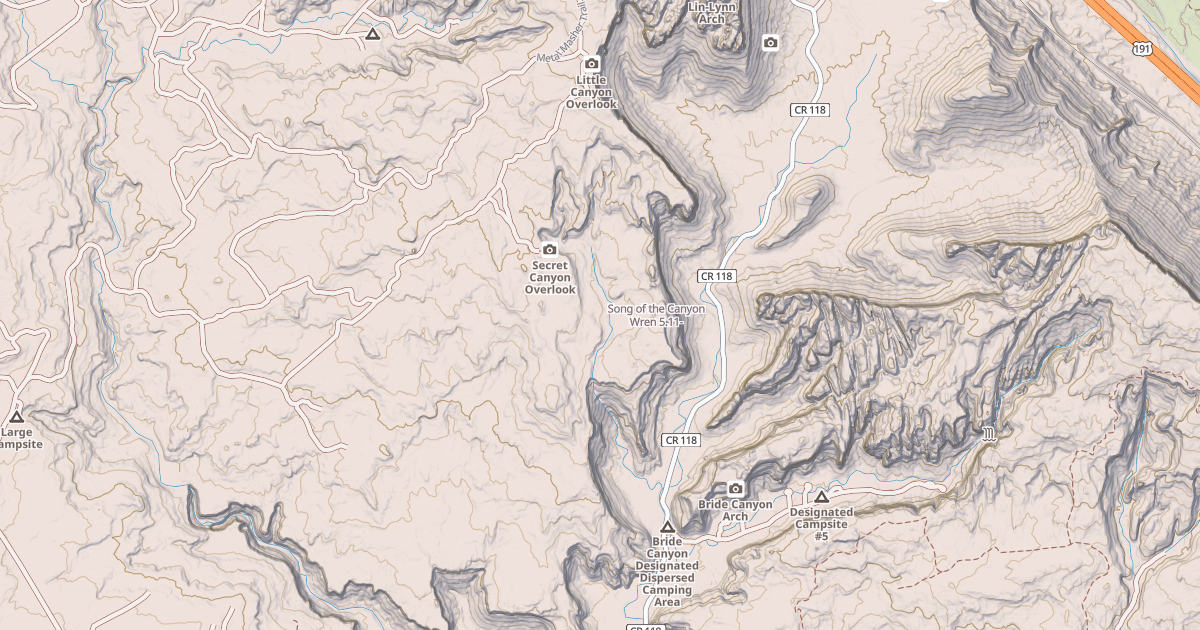 Map preview of Song of the Canyon Wren