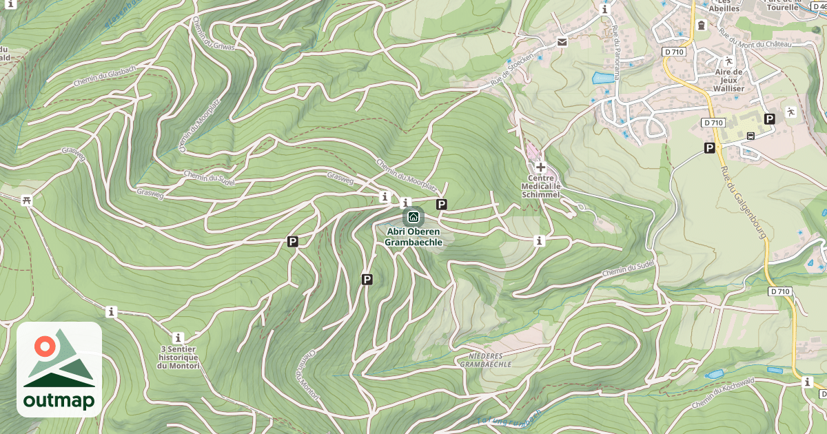 Map of Abri Oberen Grambaechle