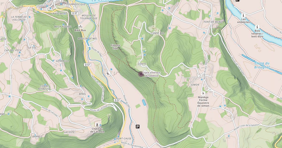 Map preview of Signe exterieur de faiblesse