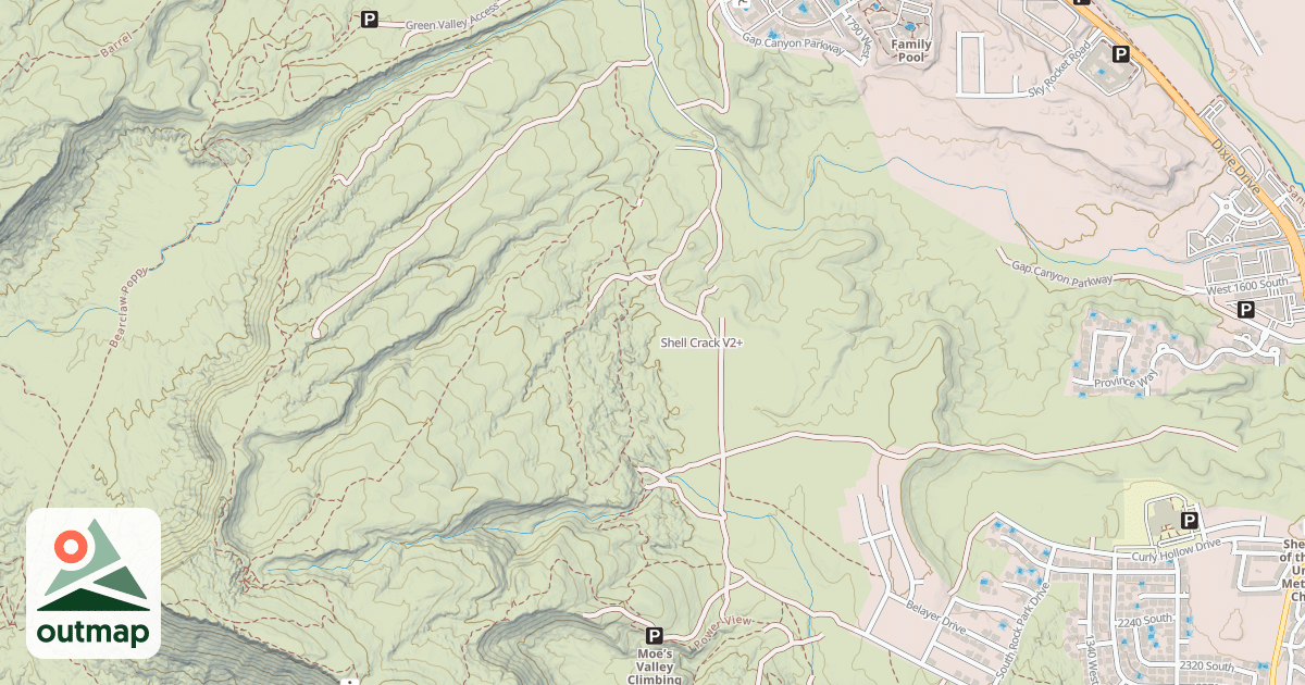 Map of Shell Crack