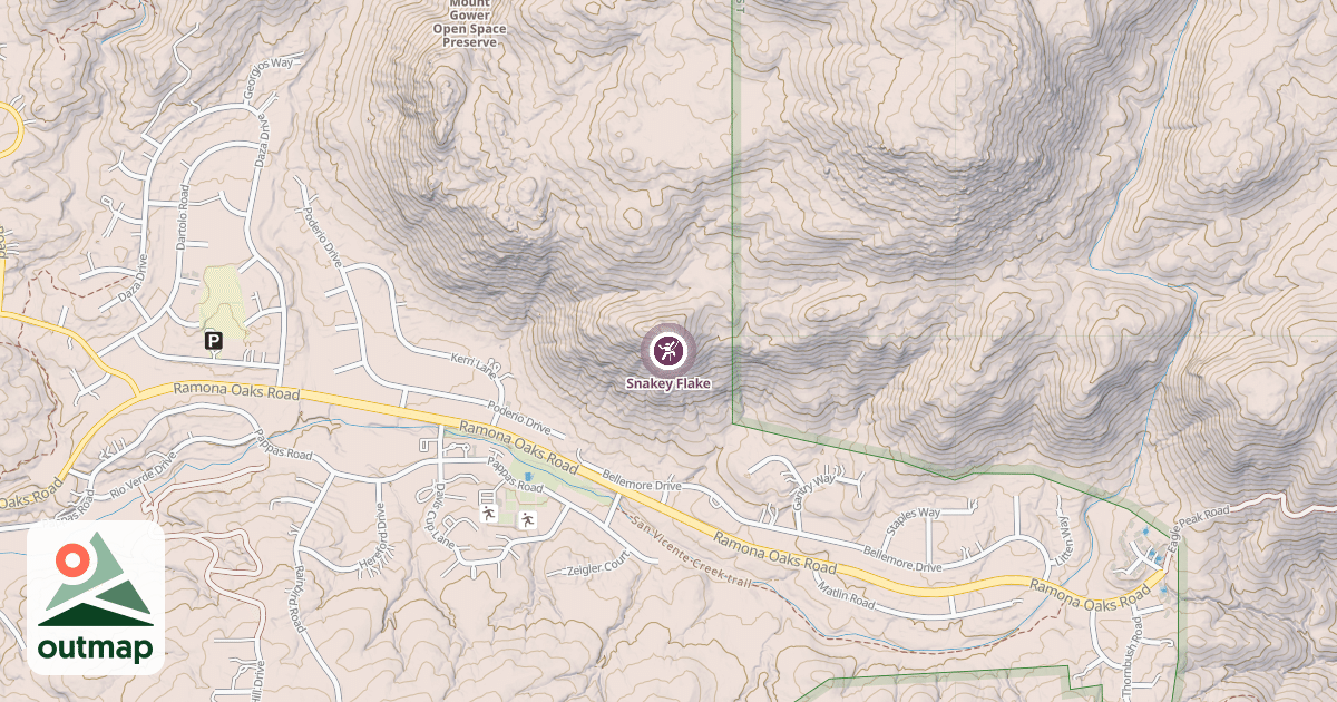 Map of Snakey Flake