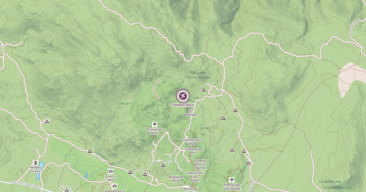 Map preview of Chester Rock
