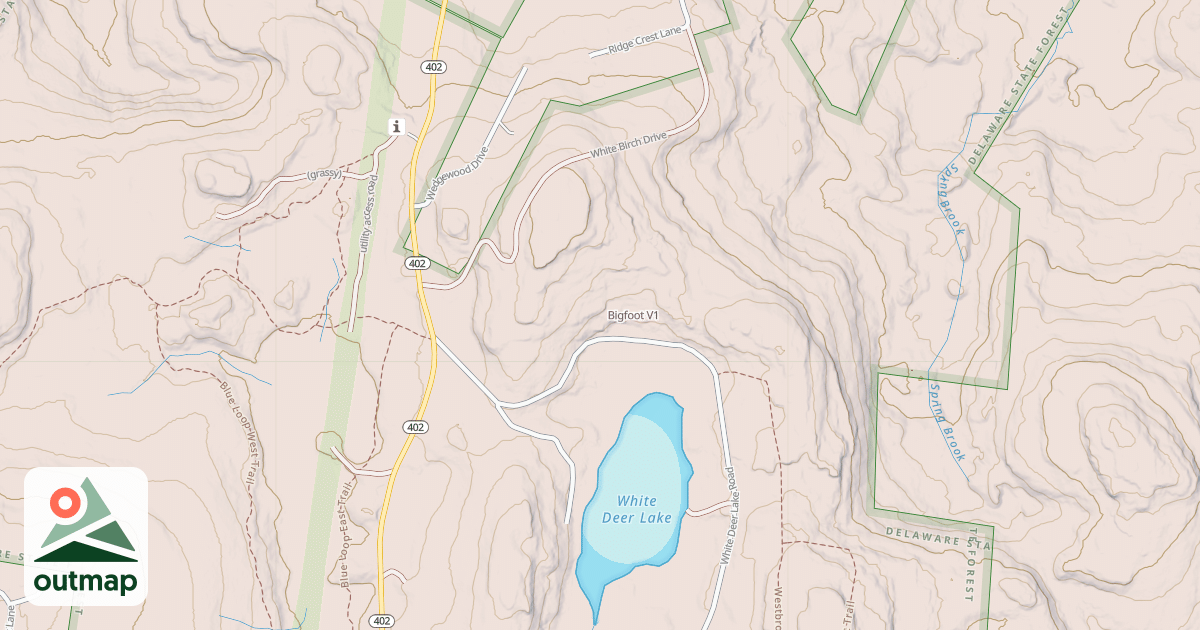 Map of Bigfoot