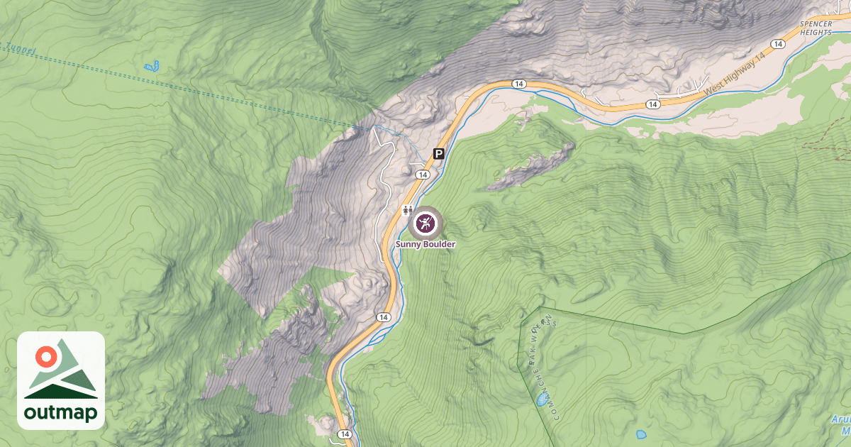 Map of Sunny Boulder