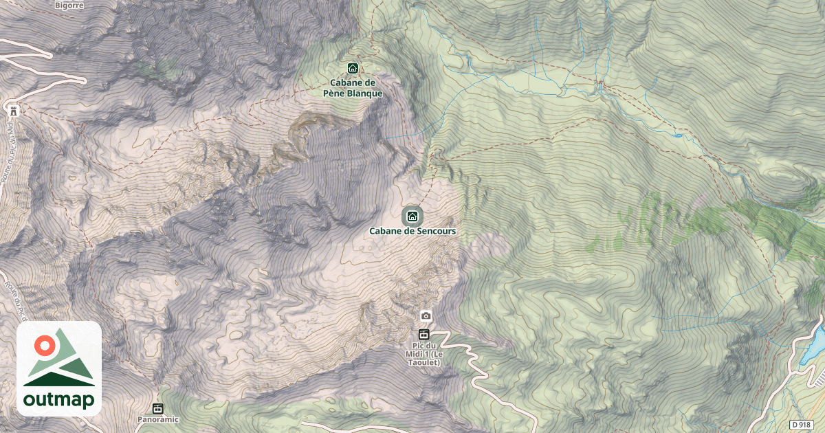 Map of Cabane de Sencours