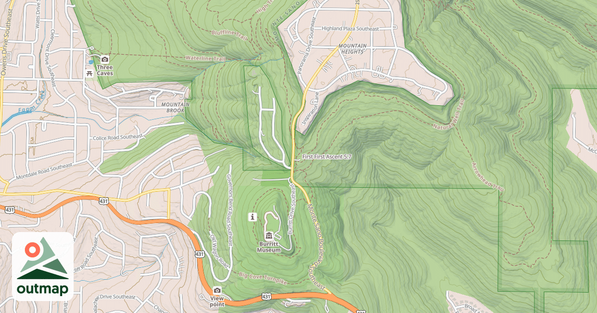 Map of First First Ascent