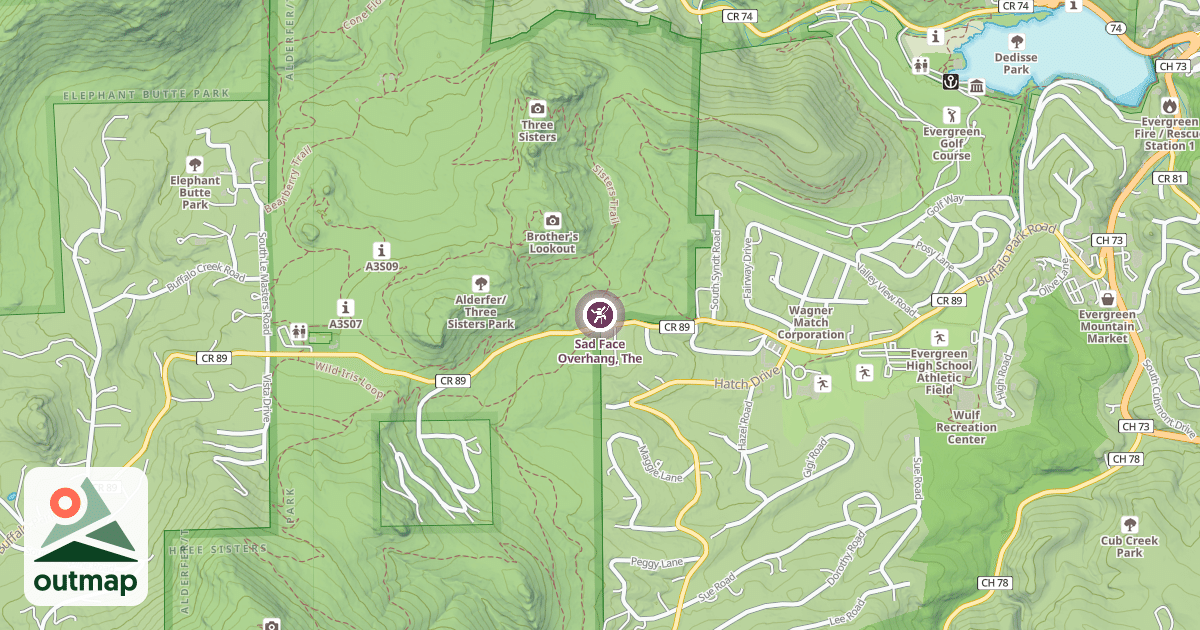 Map of Sad Face Overhang, The