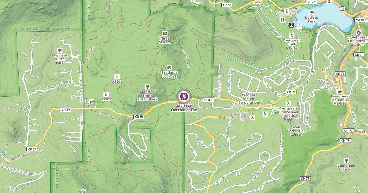 Map preview of Sad Face Overhang, The